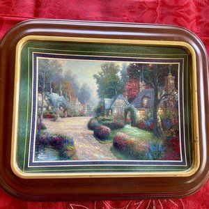 Thomas Kinkade’s “Cobblestone Lane” - Plate